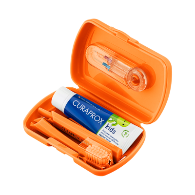 Curaprox Travel Set Kids NARANCSSÁRGA