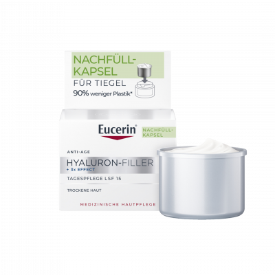 Eucerin Hyaluron-Filler Ráncfeltöltő nappali arckrém száraz bőrre SPF15 utántöltő