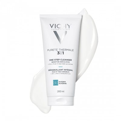 Vichy Pureté Thermale 3 in 1 arctisztító érzékeny bőrre, 200ML kiszerelés