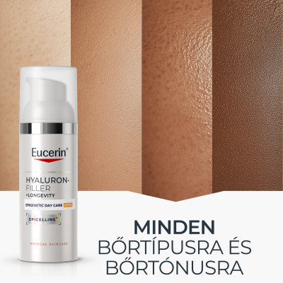 Eucerin Hyaluron-Filler + Longevity Epigenetic Nappali arcápoló SPF30