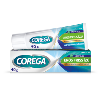Corega Erős Friss Ízű mentolos műfogsorrögzítő krém