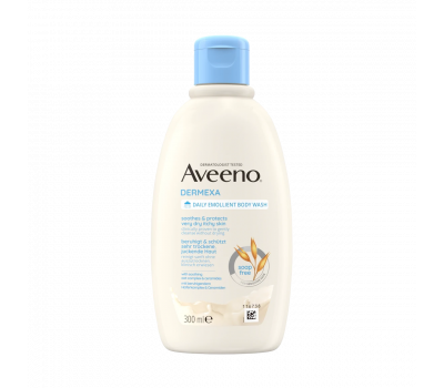 Aveeno® Dermexa bőrpuhító illatmentes tusfürdő