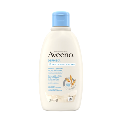 Aveeno® Dermexa bőrpuhító illatmentes tusfürdő