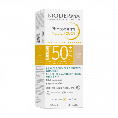 Bioderma Photoderm NUDE Touche very light SPF50+ (trés claire)