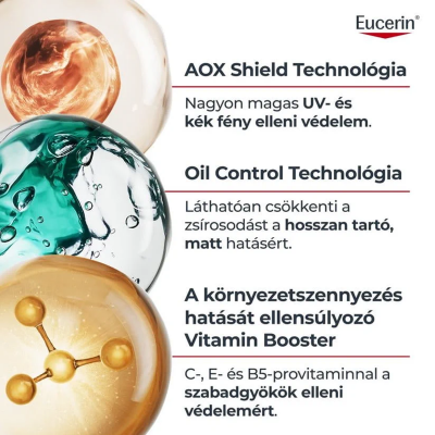 Eucerin Sun Oil Control nappali UV szérum arcra SPF50+