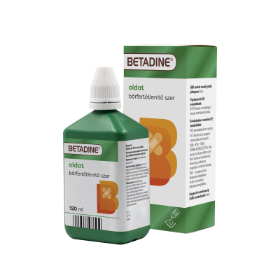Betadine fertőtlenítő oldat, 120ML kiszerelés
