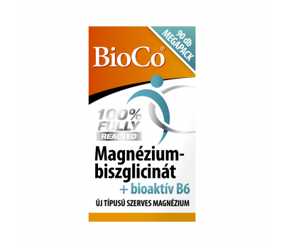 Bioco Magnézium-biszglicinát + bioaktív B6-vitamin tabletta MEGAPACK