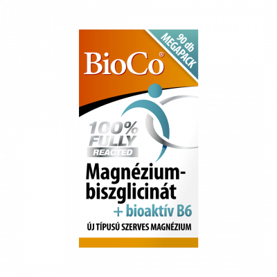 Bioco Magnézium-biszglicinát + bioaktív B6-vitamin tabletta MEGAPACK