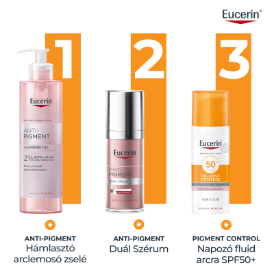 Eucerin Sun Pigment Control napozó fluid arcra SPF50+