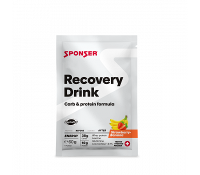 Sponser Recovery Drink regeneráló italpor eper-banán ízben
