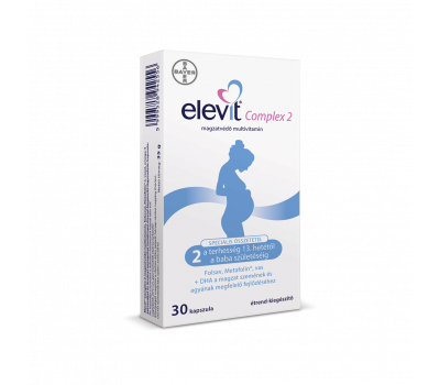 Elevit Complex 2 terhességi multivitamin metafolin, folsav- és DHA tartalommal