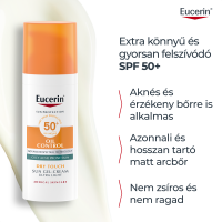Eucerin Sun Oil Control napozó gél-krém arcra SPF50+