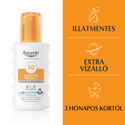 Eucerin Sun Sensitive Protect Gyermek napozó spray SPF50+
