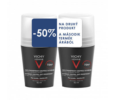 Vichy Homme DUOPACK izzadságszabályozó golyós dezodor